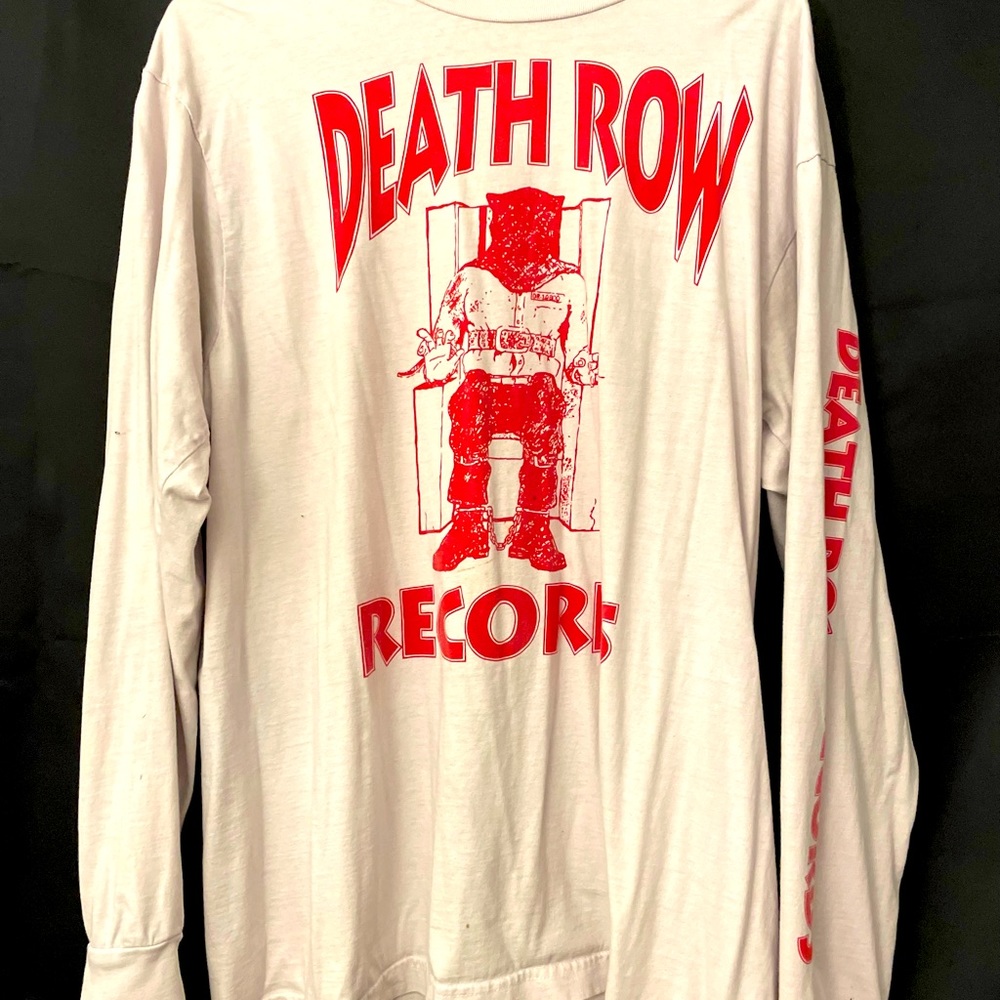 Death Row Records vintage long sleeve white shirt